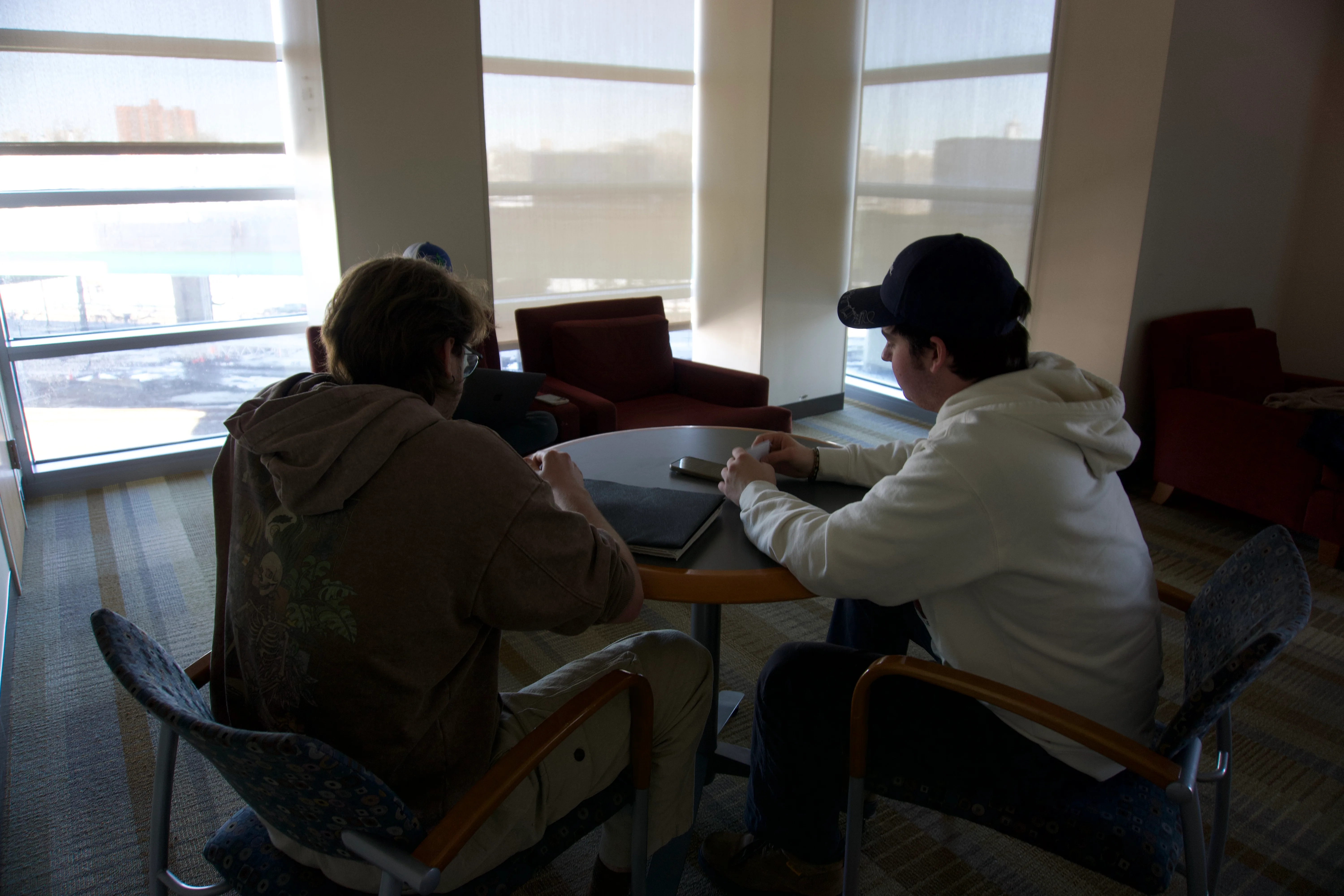 Behind the scenes on Trashboat, blocking photo DSC7178